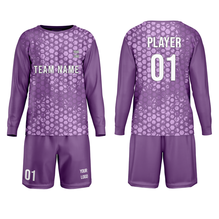 Custom Soccer Goalkeeper Uniform - Honeycomb - Personalized Kit