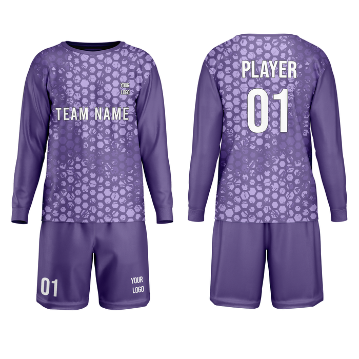 Custom Soccer Goalkeeper Uniform - Honeycomb - Personalized Kit