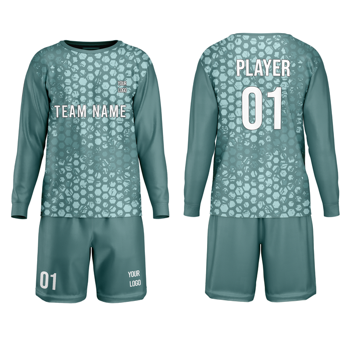 Custom Soccer Goalkeeper Uniform - Honeycomb - Personalized Kit