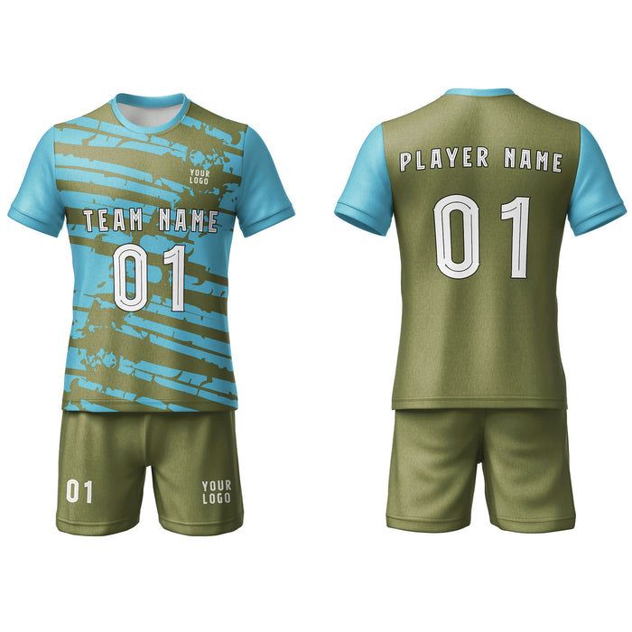 Custom Soccer Uniform - Duotone Splash Personalized Kit