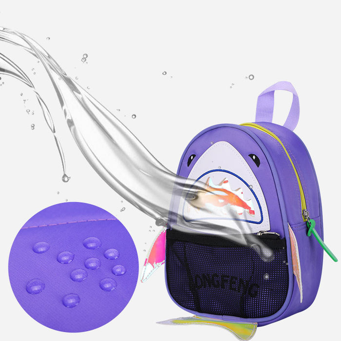 Cute Shark Kids Backpack Lightweight School Bag For Kindergarten Children
