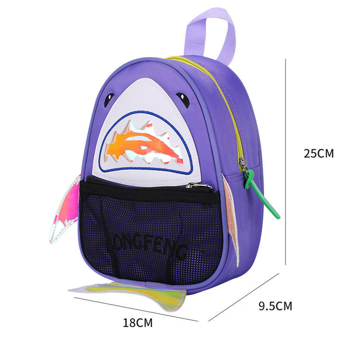 Cute Shark Kids Backpack Lightweight School Bag For Kindergarten Children
