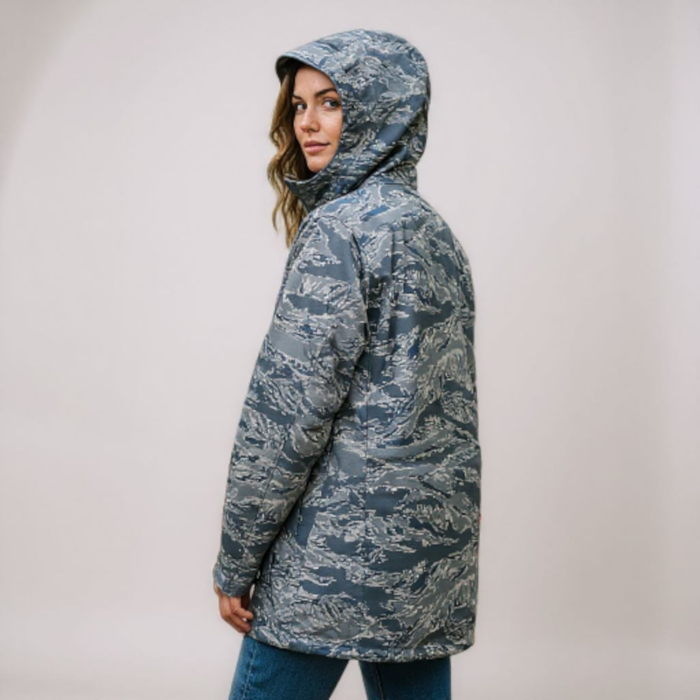 Dakota Outerwear Co. N-3B Parka ABU and Woodland Camouflage with Faux Fur Lined Hood