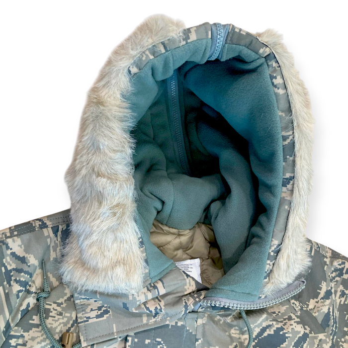 Dakota Outerwear Co. N-3B Parka ABU and Woodland Camouflage with Faux Fur Lined Hood