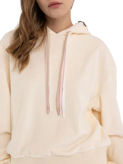 DÁMSKÁ REPLAY ŽINILKOVÁ OVERSIZED MIKINA S KAPUCÍ