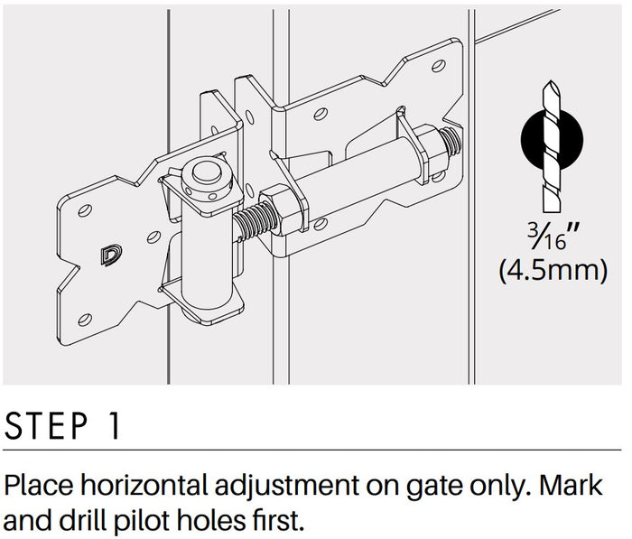 D&D - Hamptons gate HINGE - WHITE - 2pk - Image 2
