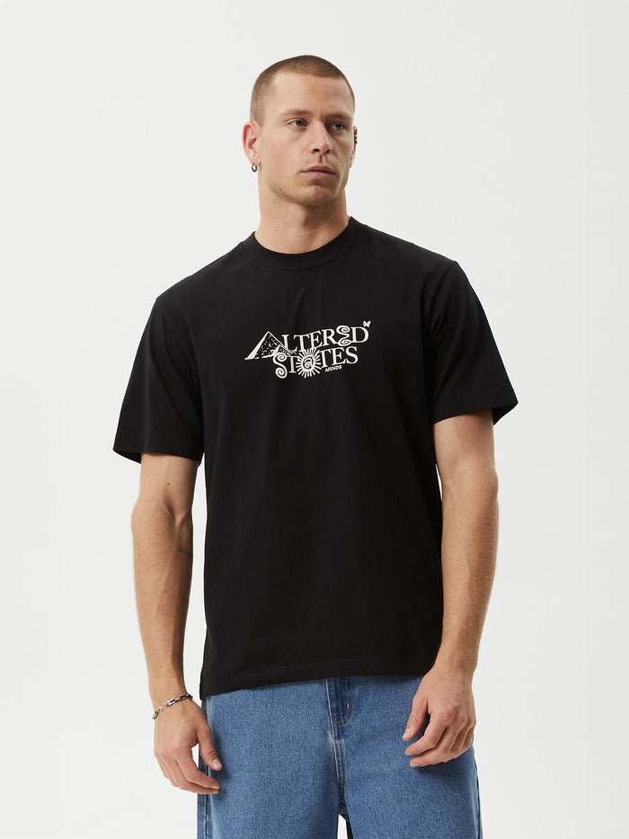 Deep State - Recycled Heavy Weight Retro Fit Tee | Black-Image 1
