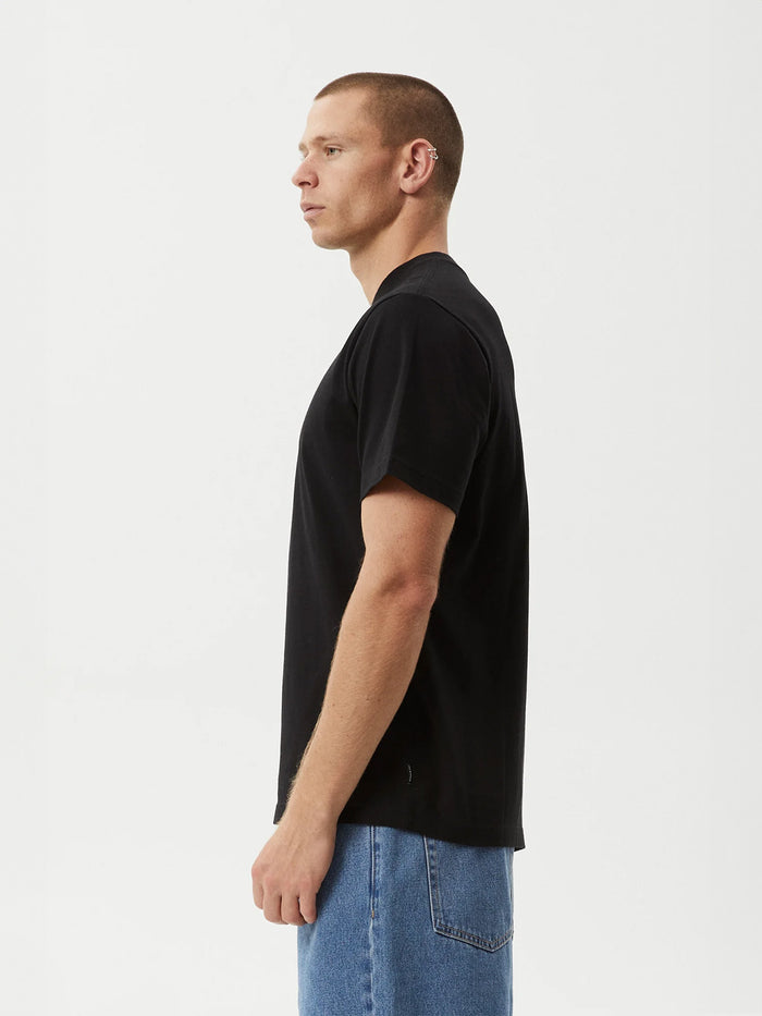 Deep State - Recycled Heavy Weight Retro Fit Tee | Black-Image 3