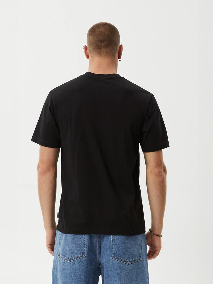 Deep State - Recycled Heavy Weight Retro Fit Tee | Black-Image 4