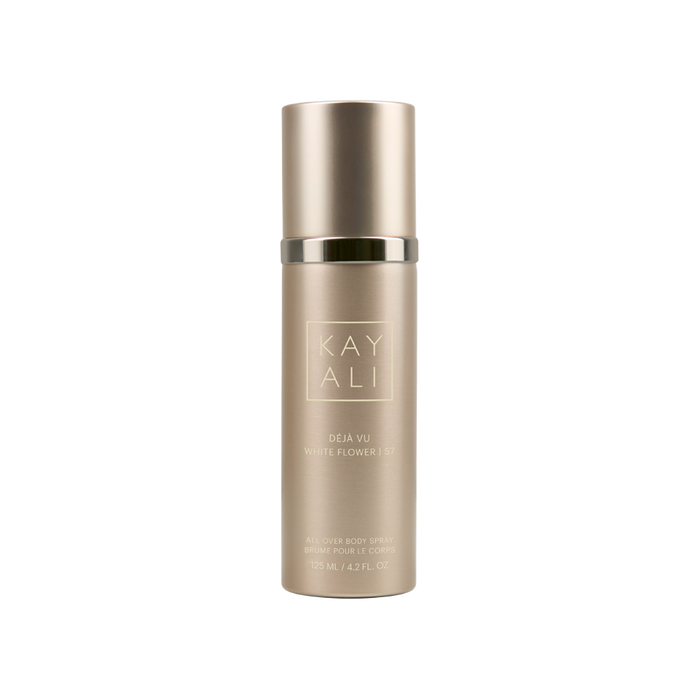 Skincare bottle with 'KAYALI' branding on a white background