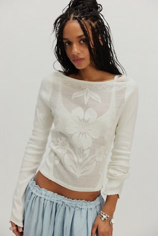 Delilah Long Sleeve - Clean Ivory