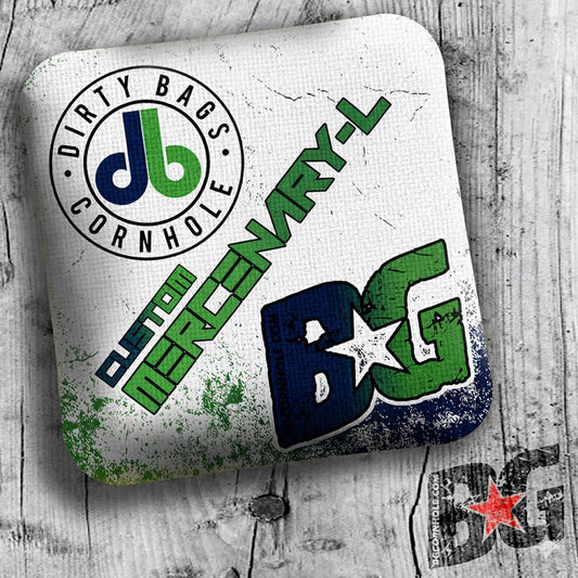 DIRTY BAGS CORNHOLE CUSTOM BG MERCENARY-L - SET OF 4 BAGS - ACL PRO