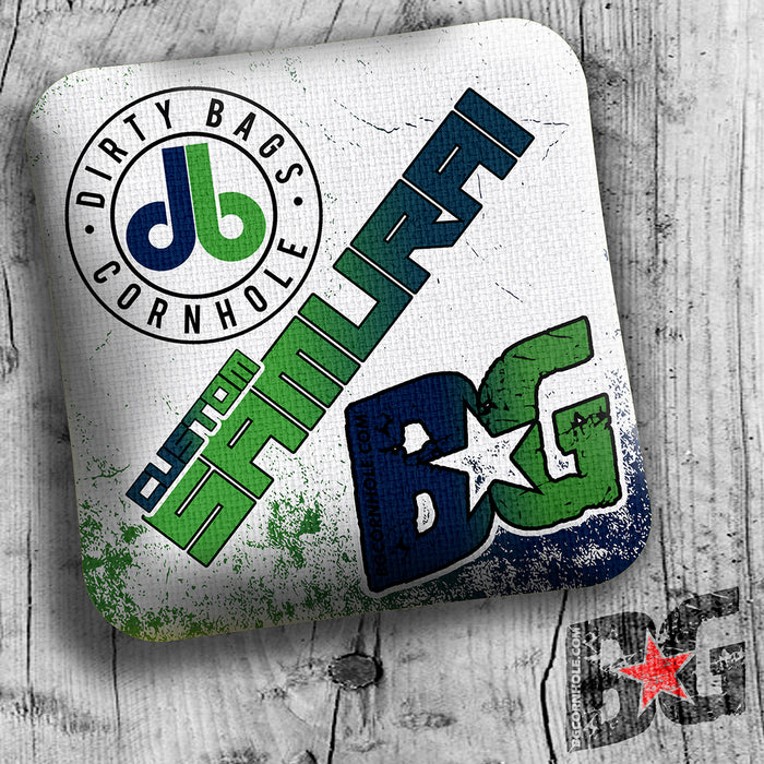 DIRTY BAGS CORNHOLE CUSTOM BG SAMURAI - SET OF 4 BAGS - ACL COMP