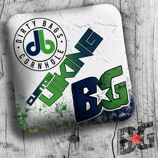 DIRTY BAGS CORNHOLE CUSTOM BG VIKING - SET OF 4 BAGS - ACL COMP