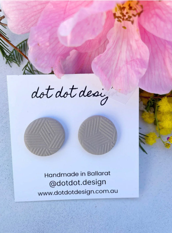 DOTDOT - Design Clay Stud Earrings