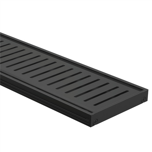 Drainlab - Linear Drain Slotted Grate - 1200mmL x 15mmH - Black - Image 1