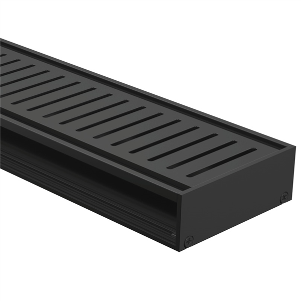 Drainlab - Linear Drain Slotted Grate - 1200mmL x 35mmH - Black - Image 1