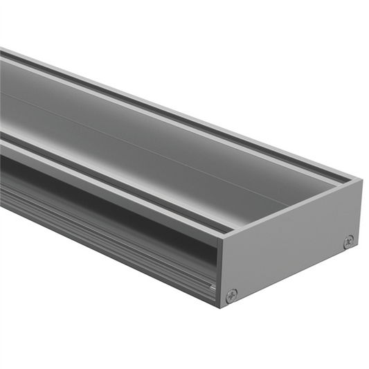Drainlab - Linear Drain Tile Insert - Up to 10mm Tile - 1200mmL x 35mmH - Satin Silver - Image 1