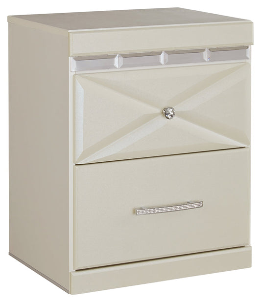 Dreamur B351-92 Champagne Two Drawer Night Stand