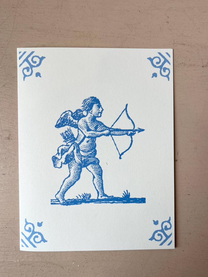 Dutch Tile Cards: Dog and Cat
