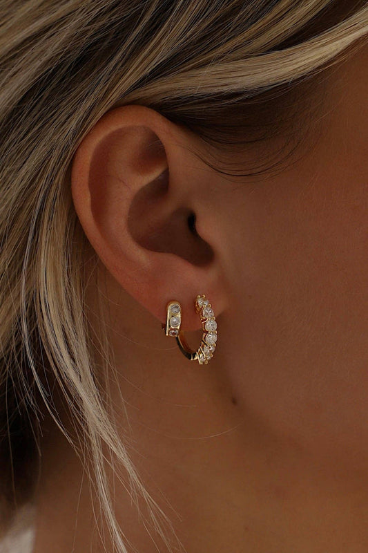 E1725G Gold Elan Hoops