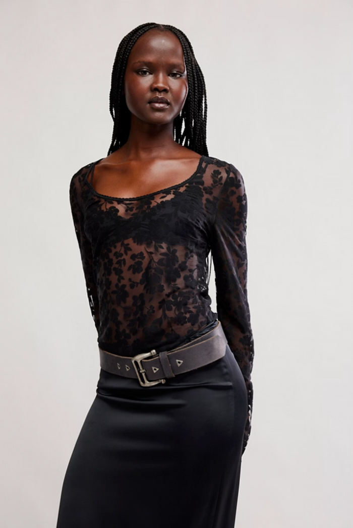 Early Sunsets Layering Top - Black