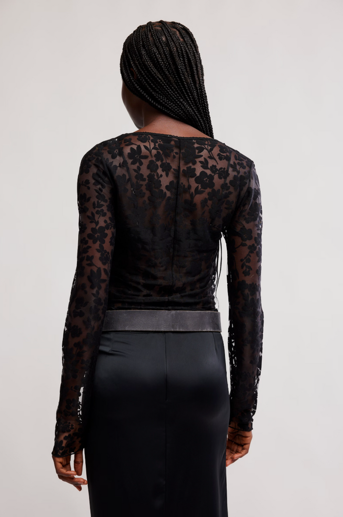 Early Sunsets Layering Top - Black