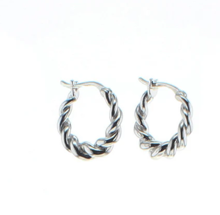Earrings-Silver Ada Hoops