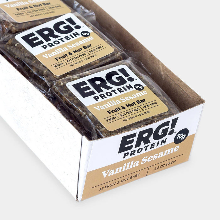 ERG! Bars - Vanilla Sesame ERG! Bars - Box of 12
