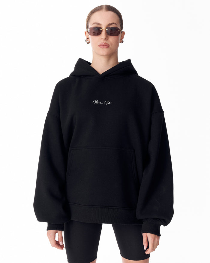 Ethnosign Oversized Black Hoodie For Women (2)