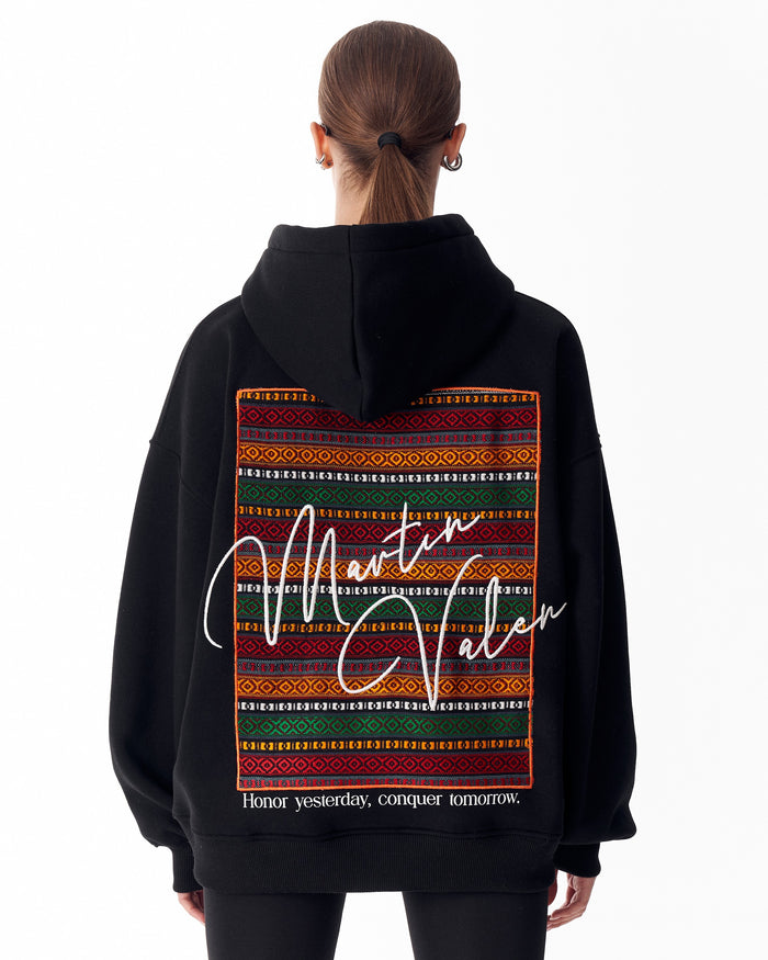 Ethnosign Oversized Black Hoodie For Women (7)