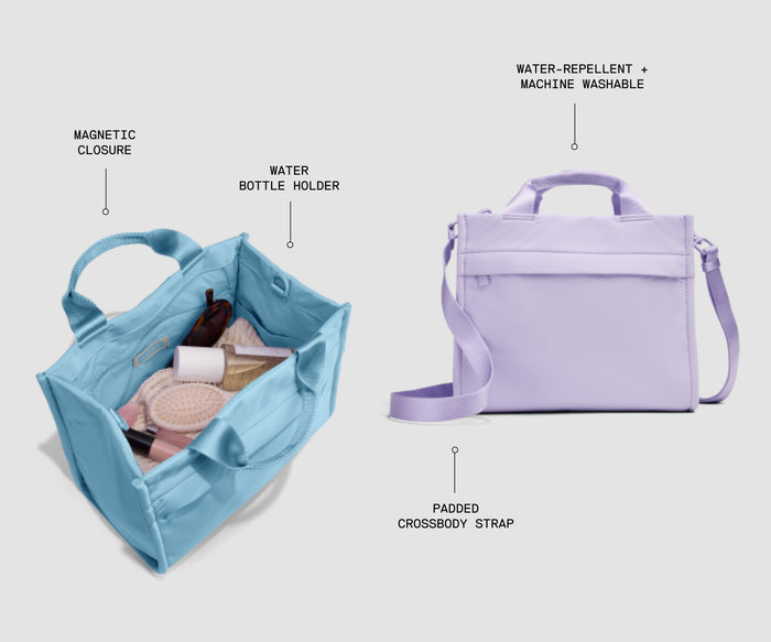 Featherlight Mini Daily Tote in Opal Blue