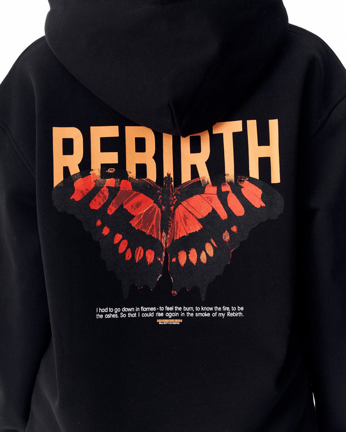 Flare Rebirth Women's 3D Printed Oversized Black Hoodie (8)