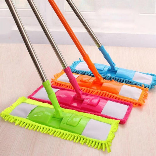 Flat Microfiber Squeeze Mop With Long Handle