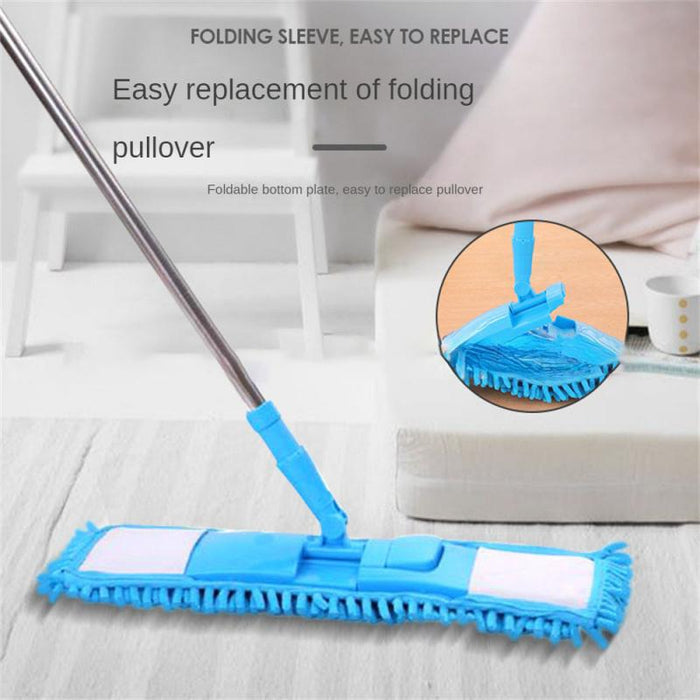 Flat Microfiber Squeeze Mop With Long Handle