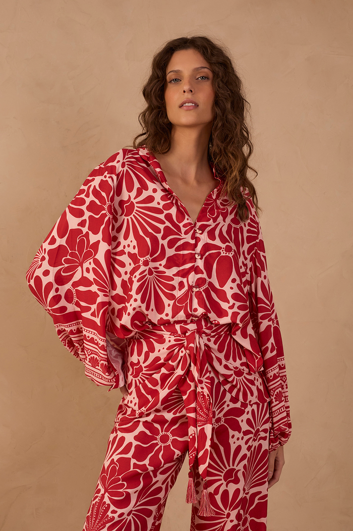 Flora Print Shirt Tunic_1