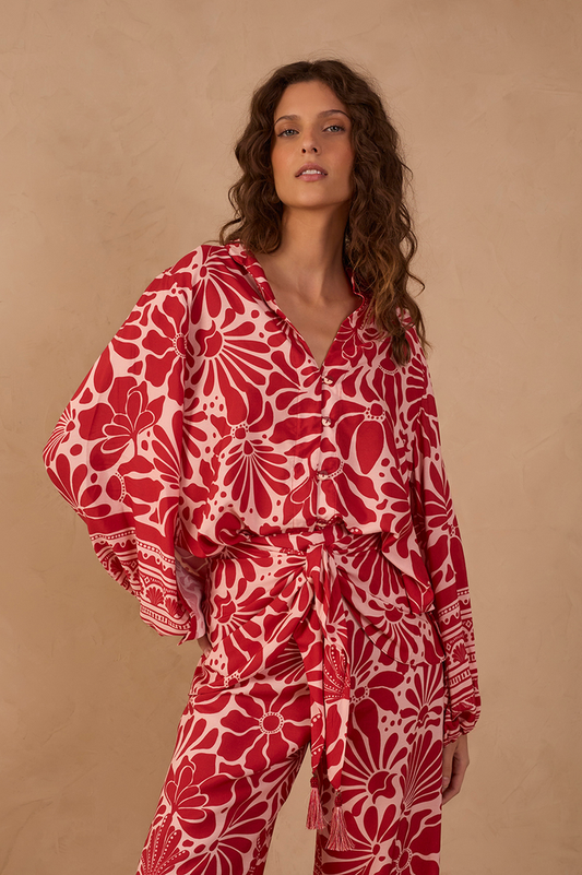 Flora Print Shirt Tunic_1