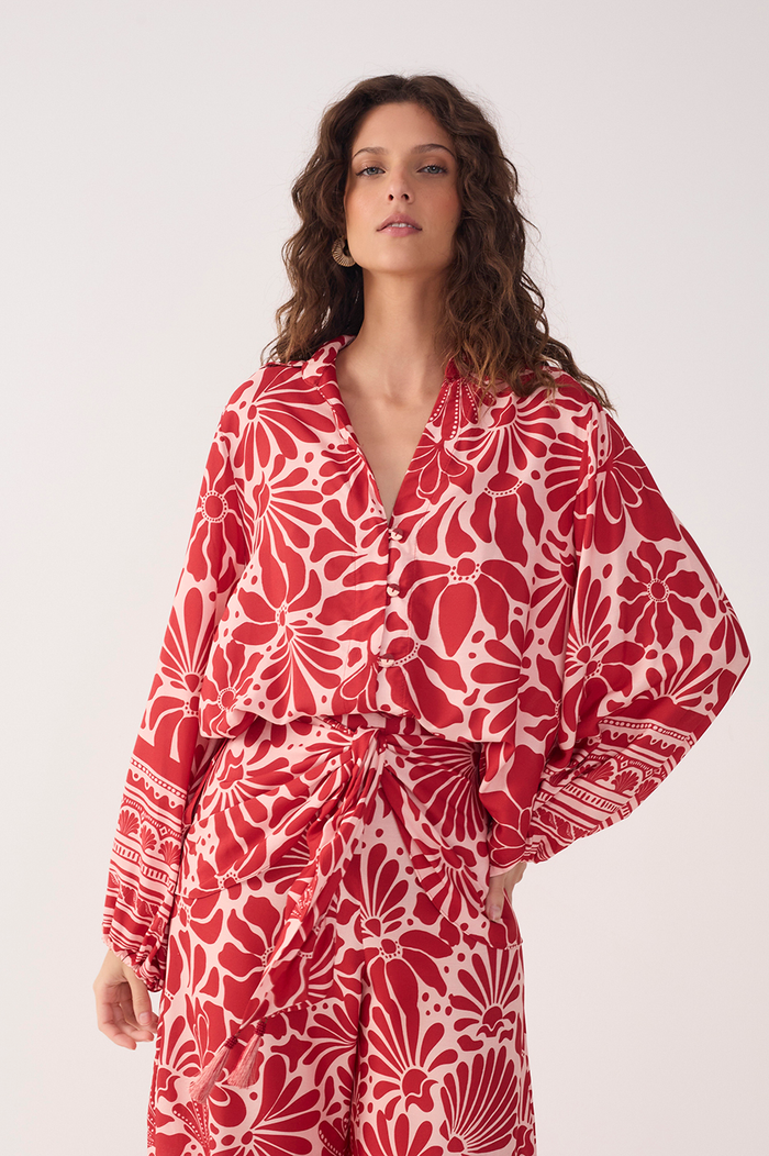 Flora Print Shirt Tunic_2