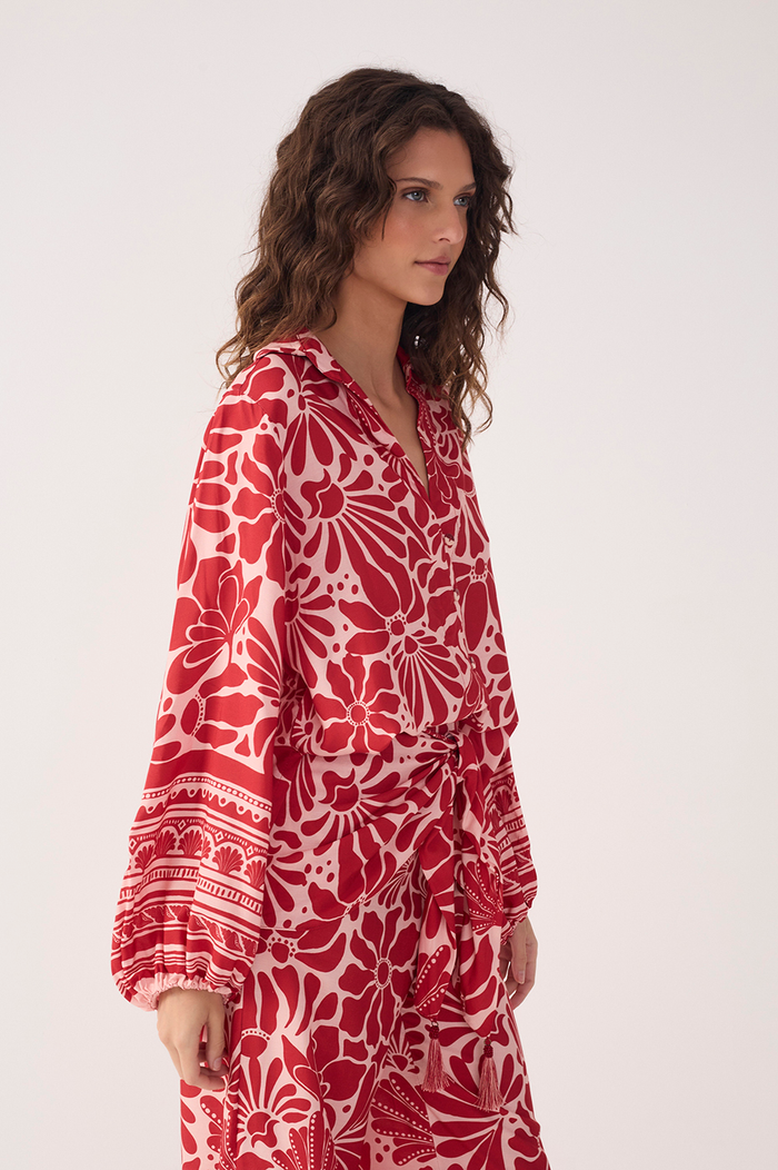 Flora Print Shirt Tunic_3