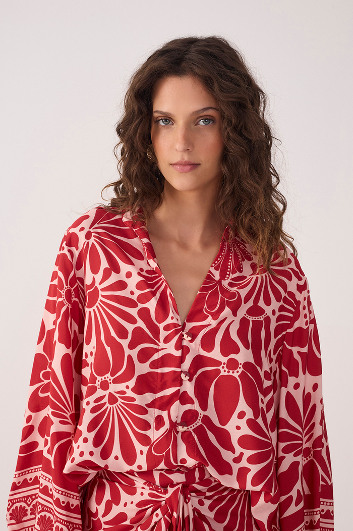 Flora Print Shirt Tunic_4