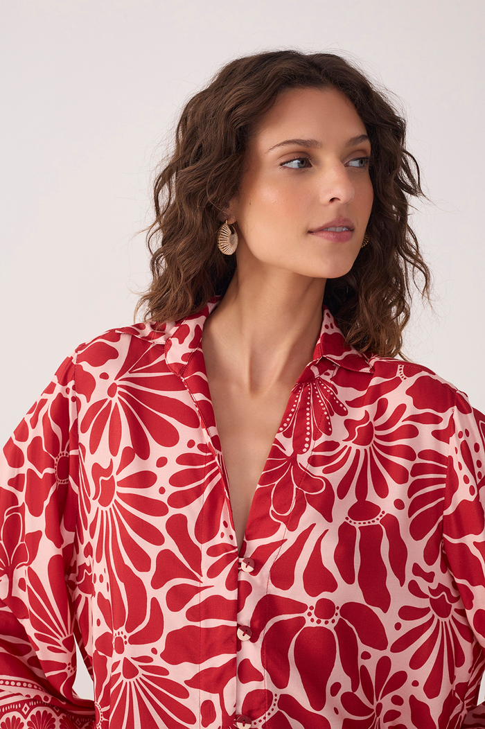 Flora Print Shirt Tunic_5