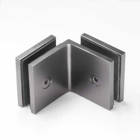 Frameless shower glass BRACKET SQUARE GLASS TO GLASS 90 Degrees - Image 9