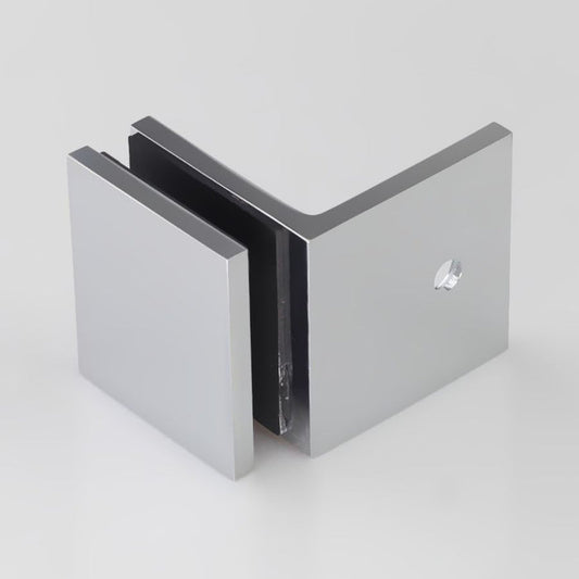 Frameless shower glass BRACKET SQUARE GLASS TO WALL 90 Degrees - Image 13