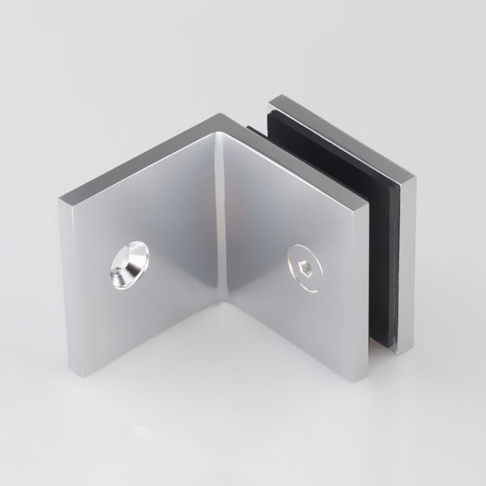 Frameless shower glass BRACKET SQUARE GLASS TO WALL 90 Degrees - Image 14