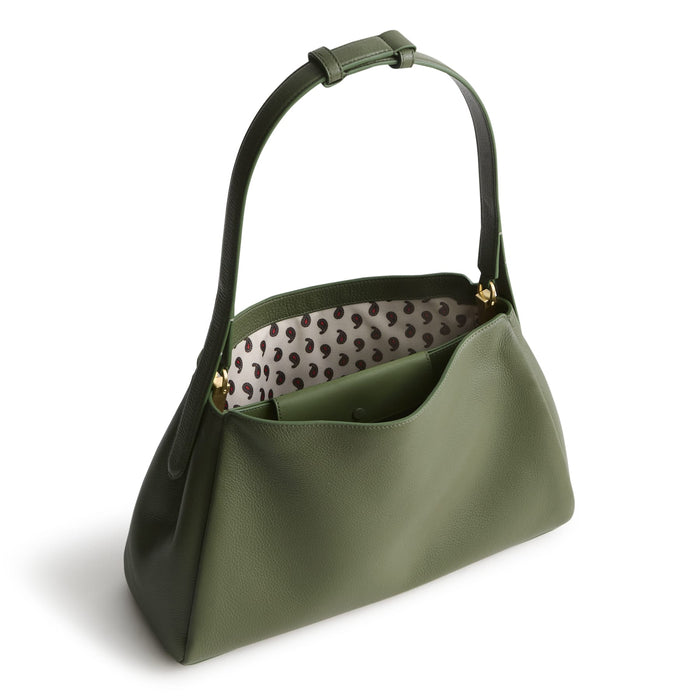 Frazier Shoulder Bag-Bronze Green-Image 3-Vera Bradley