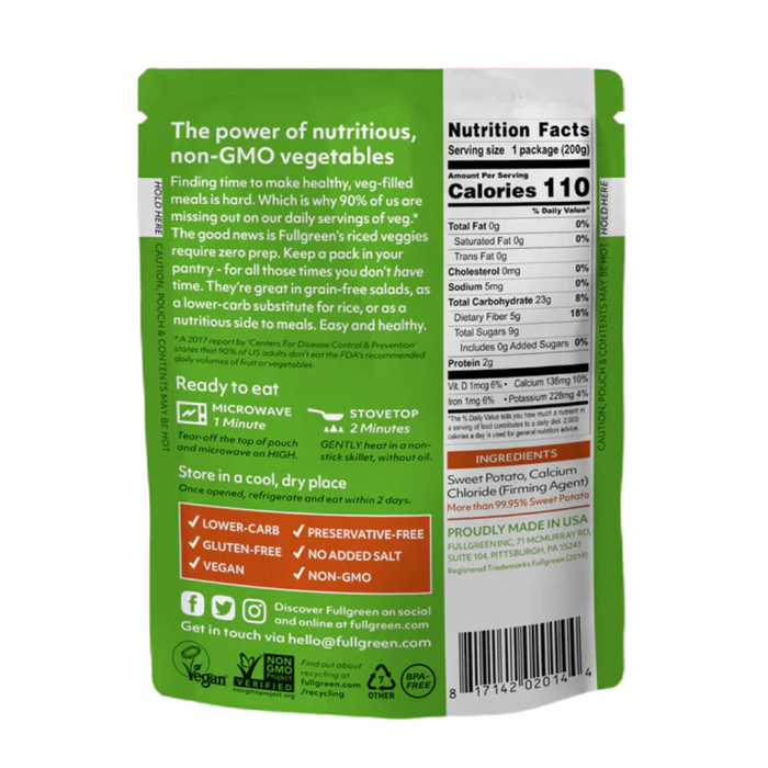 Fullgreen Sweet Potato Rice 200g