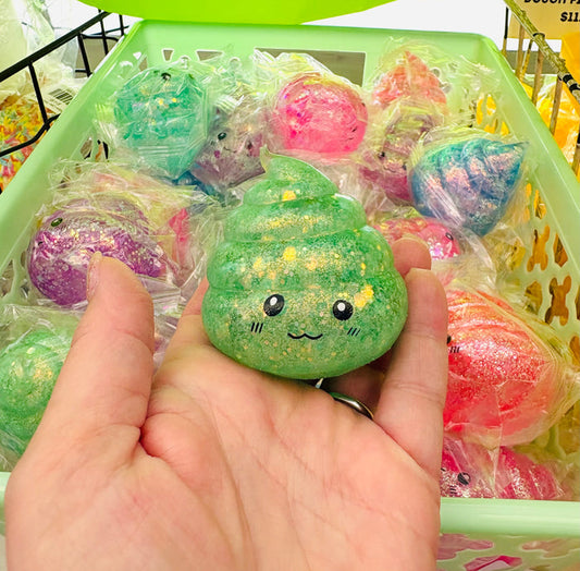 Glitter Poop Sugar Squish Toy