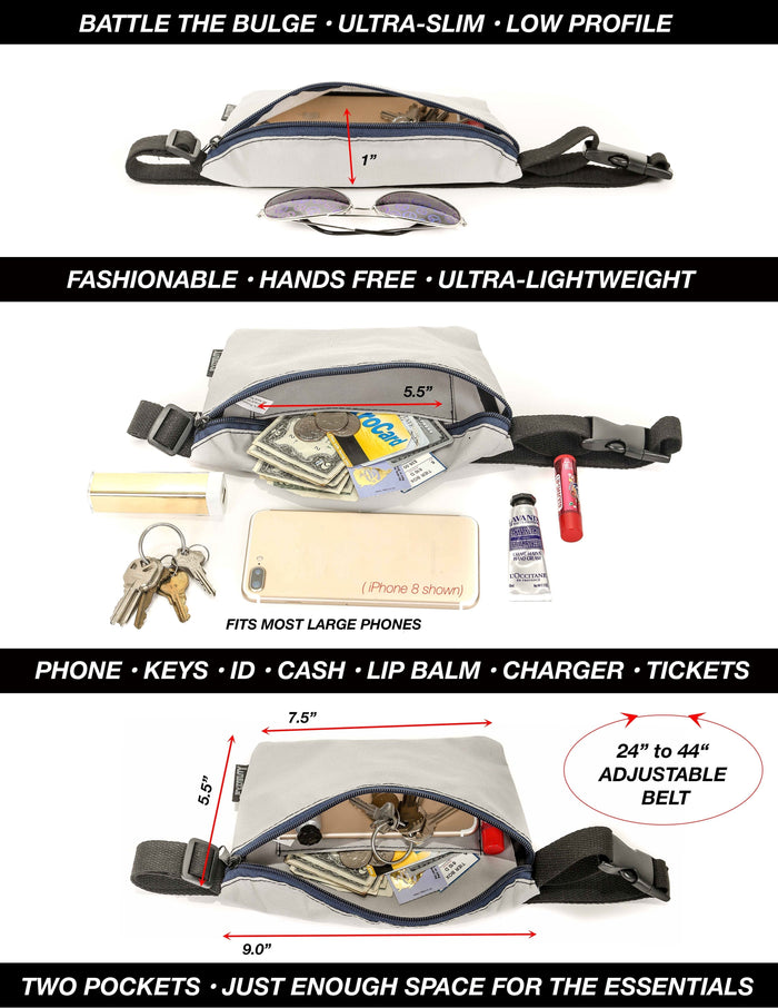 GLITTER ULTRA SLIM FANNY PACK