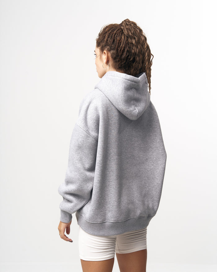 Grieto MV Crack Print Gray Oversized Designer Hoodie (5)