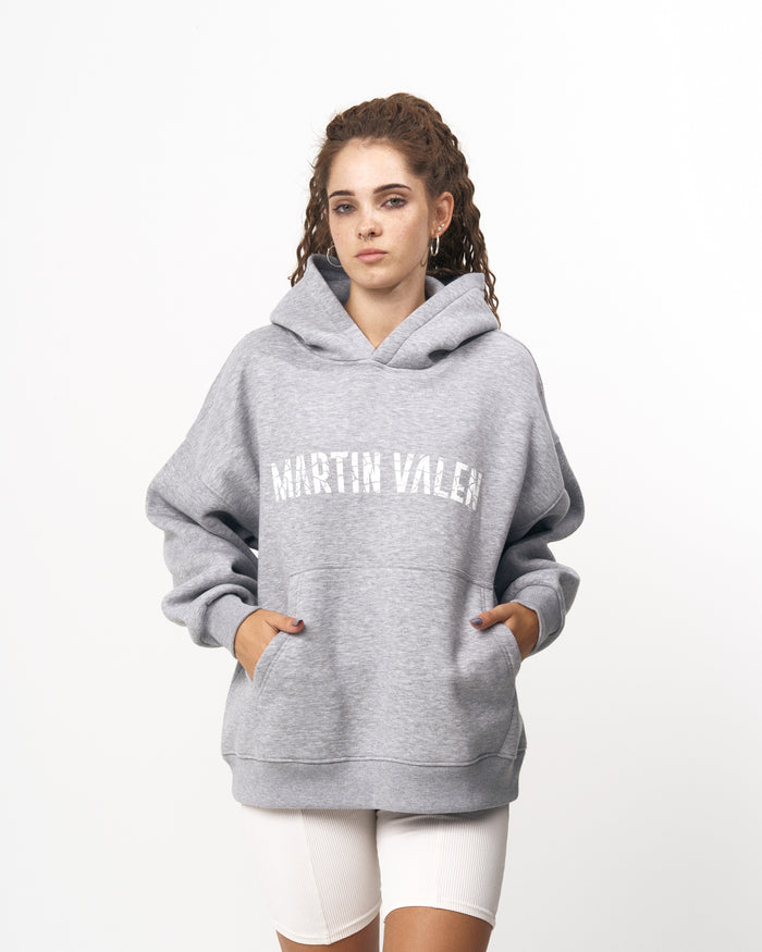 Grieto MV Crack Print Gray Oversized Designer Hoodie (7)